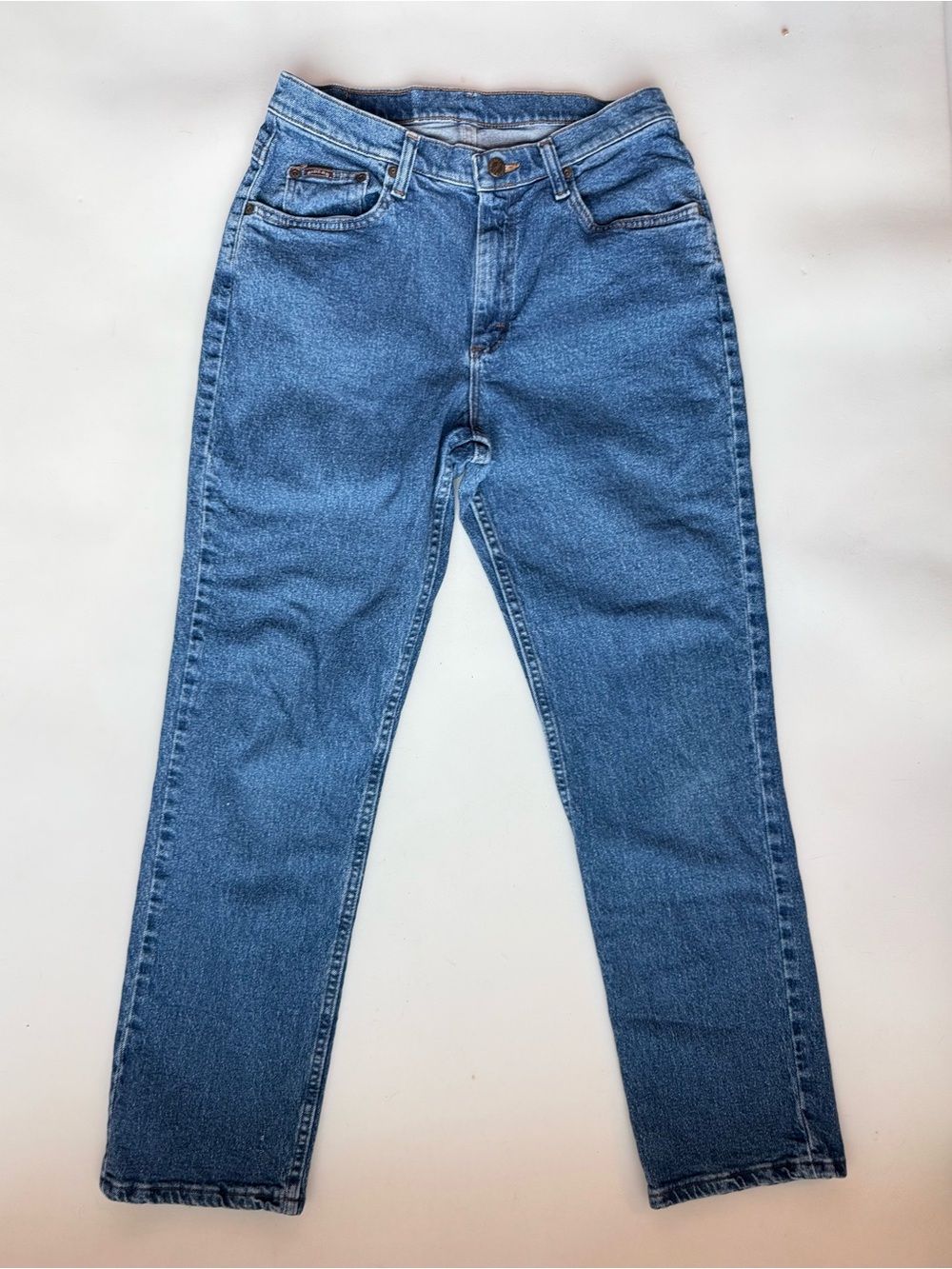 VTG Lee Riders High Waisted Straight Leg Denim Mom Jeans Size 8-10 (Vintage 12)
